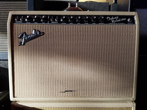 USED 1994 FENDER 65' DELUXE REVERB COMBO AMP BLONDE LIMITED EDITION
