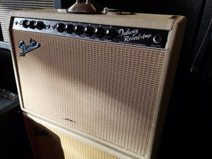 USED 1994 FENDER 65' DELUXE REVERB COMBO AMP BLONDE LIMITED EDITION